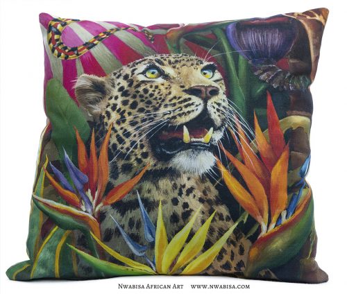 Pillow African Jungle Leopard