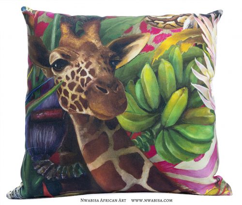 African Jungle: Giraffe Pillow Cover