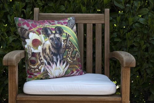 African Jungle: Wild Dog Pillow Cover - Image 3