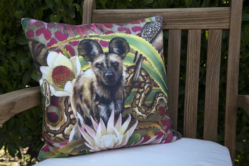 African Jungle: Wild Dog Pillow Cover - Image 5