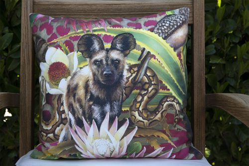 African Jungle: Wild Dog Pillow Cover - Image 4