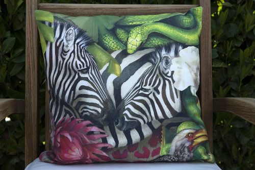 African Jungle: Zebra Pillow Cover - Image 4