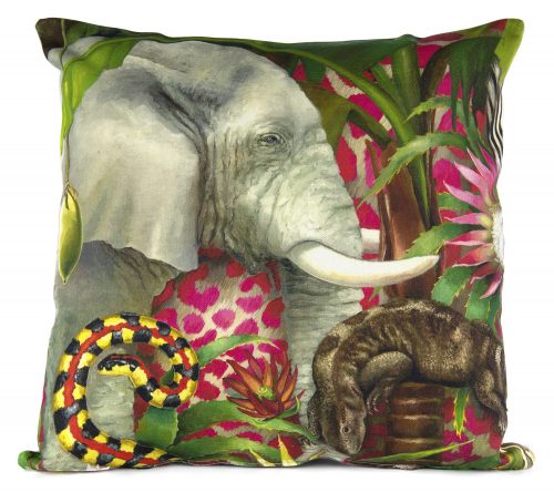 African Jungle: Elephant Pillow Cover