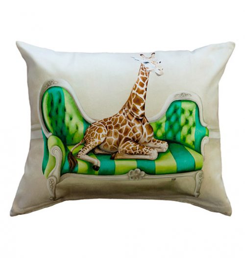 Wildlife at Leisure: Giraffe Pillow Cover (Large)