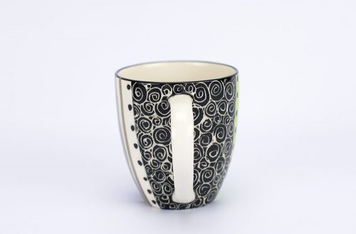 Letsopa Ceramics Hug-Mug in Light Green Blue design