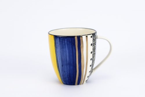 Letsopa Ceramics Hug-Mug in Light Green Blue design