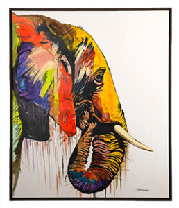 Afrikaanse Olifant door Justin Mashora bij Nwabisa African Art