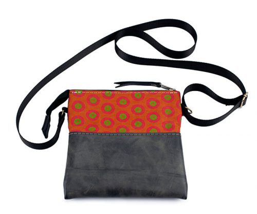 Nick & Nichol’s Cosmetic Bag Shwe Shwe Orange with red and green circles