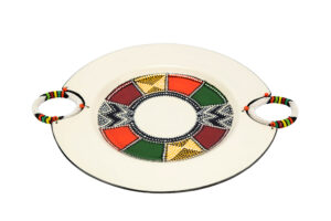 Letsopa Ceramics Ndebele schaal decoratief maar ook praktisch bruikbaar